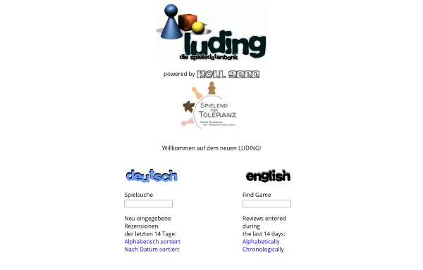 Vorschau von luding.org, Luding - die Spieledatenbank