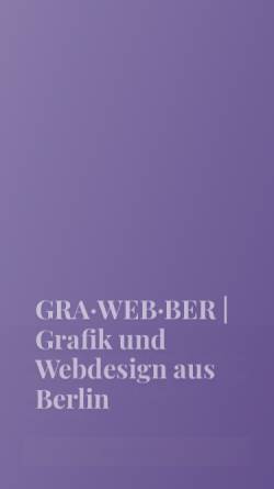 Vorschau der mobilen Webseite www.grawebber.de, Gra Web Ber, Roland Mett