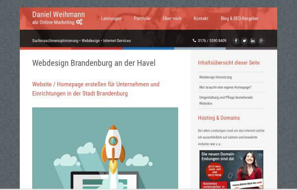 Vorschau von th-webdesign-cottbus.de, TH-Webdesign, Rolf Thorp-Hansen