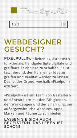 Vorschau der mobilen Webseite www.pixelpulli.de, Pixelpulli, Jens Caspari