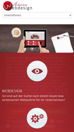 Vorschau der mobilen Webseite www.webdesign-hansu.de, Engin Hansu