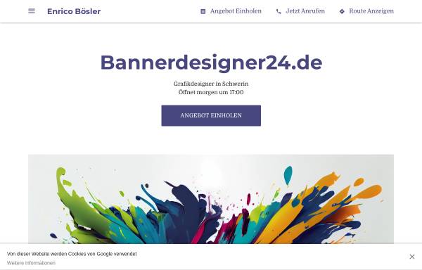 Vorschau von bannerdesigner24.business.site, Bannerdesigner24 Web- und Grafikdesign