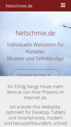 Vorschau der mobilen Webseite www.netschmie.de, Daniel Marsch