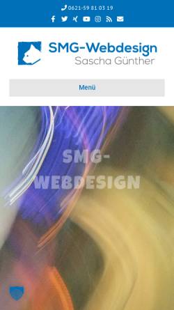 Vorschau der mobilen Webseite www.smg-webdesign.de, SMG-Webdesign, Sascha Günther
