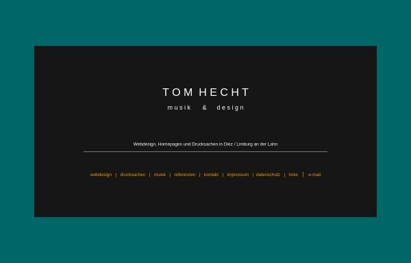 Musik und Design, Tom Hecht