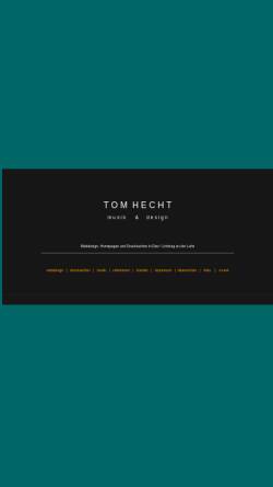 Vorschau der mobilen Webseite www.tomhechtdesign.de, Musik und Design, Tom Hecht