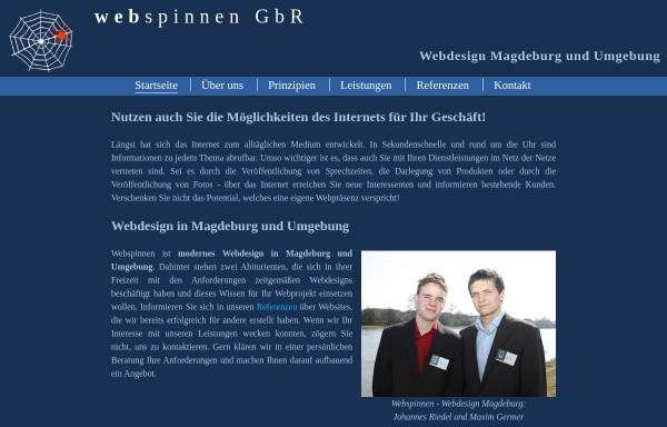Vorschau von www.webspinnen.de, Maxim Germer, Webspinnen