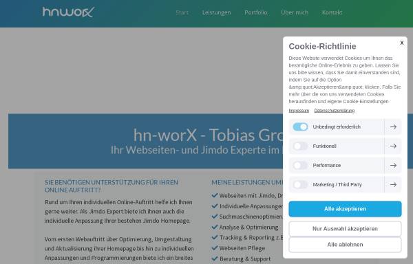 Vorschau von www.hn-worx.de, Hn-worX, Tobias Groß