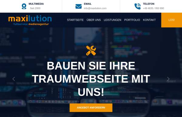 Vorschau von www.maxilution.com, Maxilution, Daniel Timm