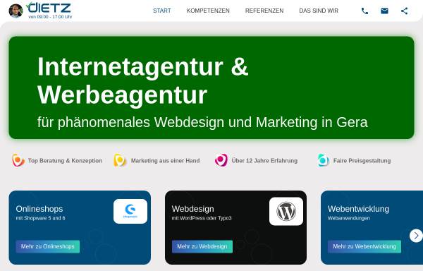 Vorschau von webdesign-in-gera.de, Webdesign Dietz, Benjamin Dietz