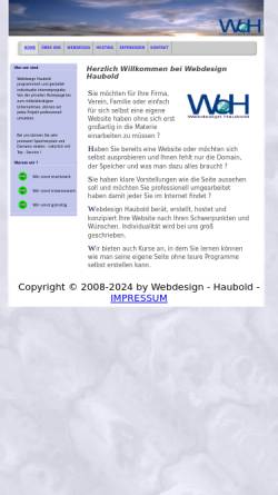 Vorschau der mobilen Webseite www.webdesign-haubold.de, Robert Haubold