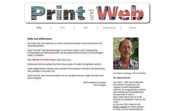 Print und Web, Heinz Kasper