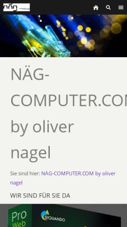 Vorschau der mobilen Webseite www.naeg-computer.com, Näg-Computer, Oliver Nagel