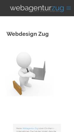 Vorschau der mobilen Webseite webagentur-zug.ch, Webagentur Zug Paul Neuenschwander