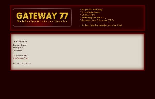 Gateway 77 Internet Service H. Schmude