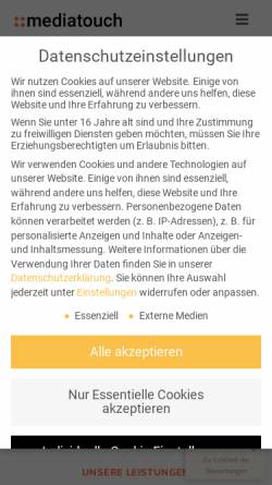 Vorschau der mobilen Webseite mediatouch.digital, Mediatouch GmbH