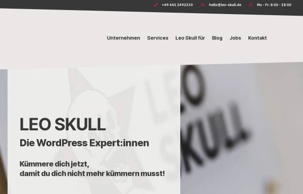 Vorschau von www.leo-skull.de, Leo Skull - IT, Media und Rock'n'Roll