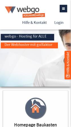 Vorschau der mobilen Webseite www.webgo.de, webgo GmbH