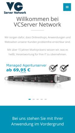 Vorschau der mobilen Webseite www.vc-server.de, VCServer Network GbR