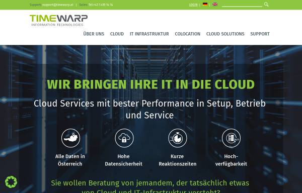 Vorschau von timewarp.at, Timewarp IT Consulting GmbH