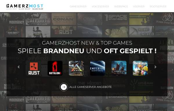 Vorschau von www.gamerzhost.de, Gamerzhost