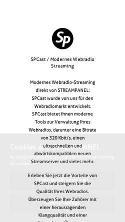 Vorschau der mobilen Webseite www.blitz-stream.de, Blitz Stream - Streamserver, inh. Ann-Christin Schmidt