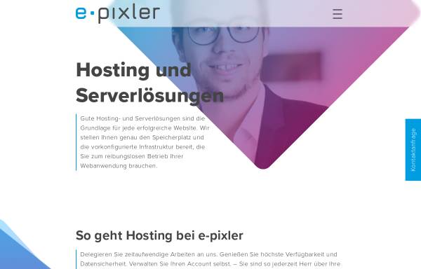 Vorschau von www.epixler-hosting.de, E-pixler Hosting