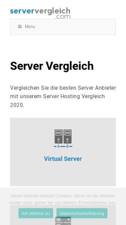 Vorschau der mobilen Webseite www.serververgleich.com, ServerVergleich.com