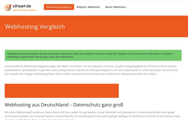 Vorschau von xlhost.de, XLhost.de GmbH