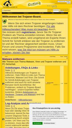 Vorschau der mobilen Webseite www.trojaner-board.de, Trojaner-Forum.de