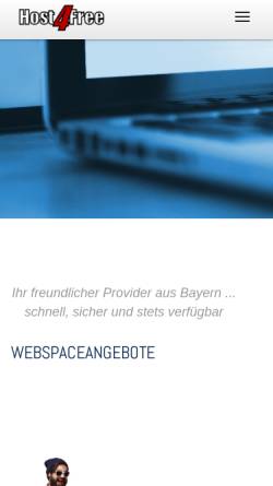 Vorschau der mobilen Webseite www.host4free.de, LimTec GmbH