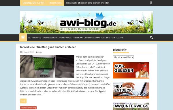 Vorschau von www.awiblog.de, awi-blog.de - Alles Was Interessiert