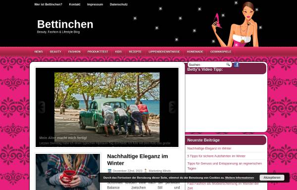 Vorschau von www.bettinchen.de, Bettinchen