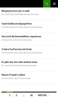 Vorschau der mobilen Webseite borstiweb.de, Borstis Blog