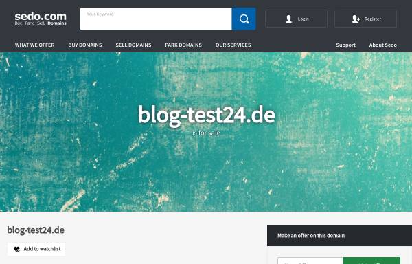 Vorschau von blog-test24.de, Blog-Test24