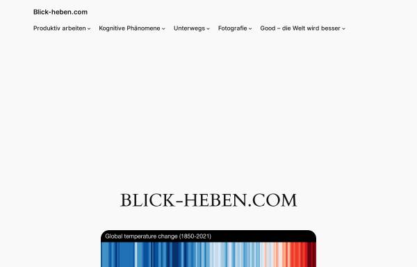 Vorschau von blick-heben.com, Blick-heben.com - Richtungswechsel im Denken und Handeln