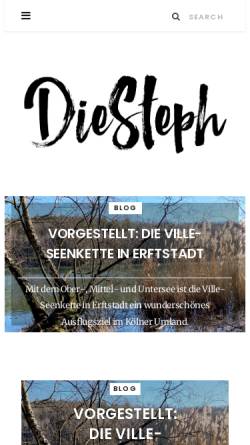 Vorschau der mobilen Webseite diesteph.de, DieSteph
