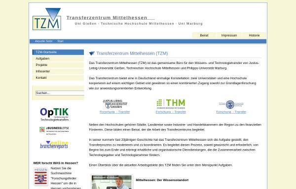 Vorschau von www.thm.de, Transferzentrum Mittelhessen (TZM)