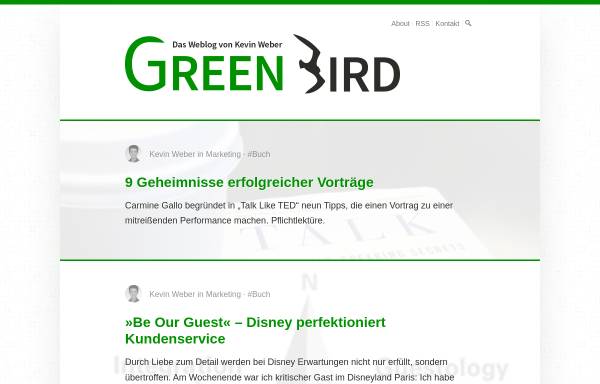 Green Bird - Kevin Weber