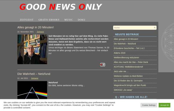 Vorschau von www.good-news-only.com, Good News Only