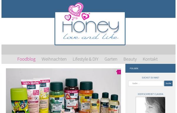 Vorschau von honey-loveandlike.de, Honey love and like