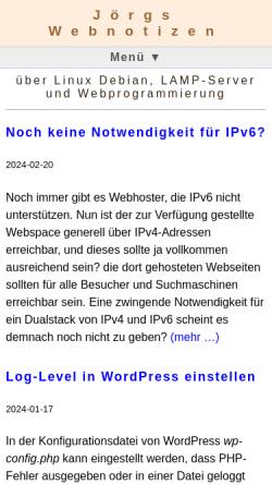 Vorschau der mobilen Webseite blog.jkip.de, Kruse, Jörg