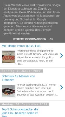 Vorschau der mobilen Webseite www.manus-testwelt.de, Manus Produkttests und Testwelt