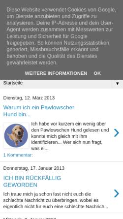 Vorschau der mobilen Webseite meine-elektrische-zigarette.blogspot.de, Meine elektrische Zigarette