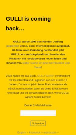 Vorschau der mobilen Webseite www.gulli.com, Gulli