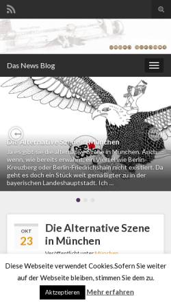 Vorschau der mobilen Webseite www.robinbrunold.de, Robins News Blog