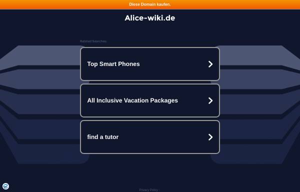 AliceWiki, Die Alice-Datenbank