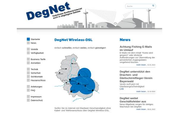 Vorschau von degnet-wireless-dsl.de, DegNet Wireless-DSL