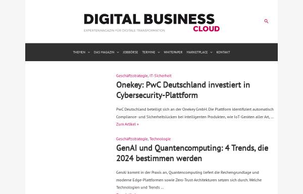 Vorschau von www.digitalbusiness-cloud.de, Digital Business Magazin