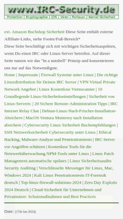 Vorschau der mobilen Webseite www.irc-security.de, IRC-Security.de - IRC-Sicherheit